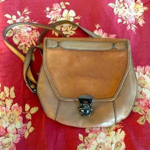 KOOBA Genuine Tan Leather Shoulder Bag